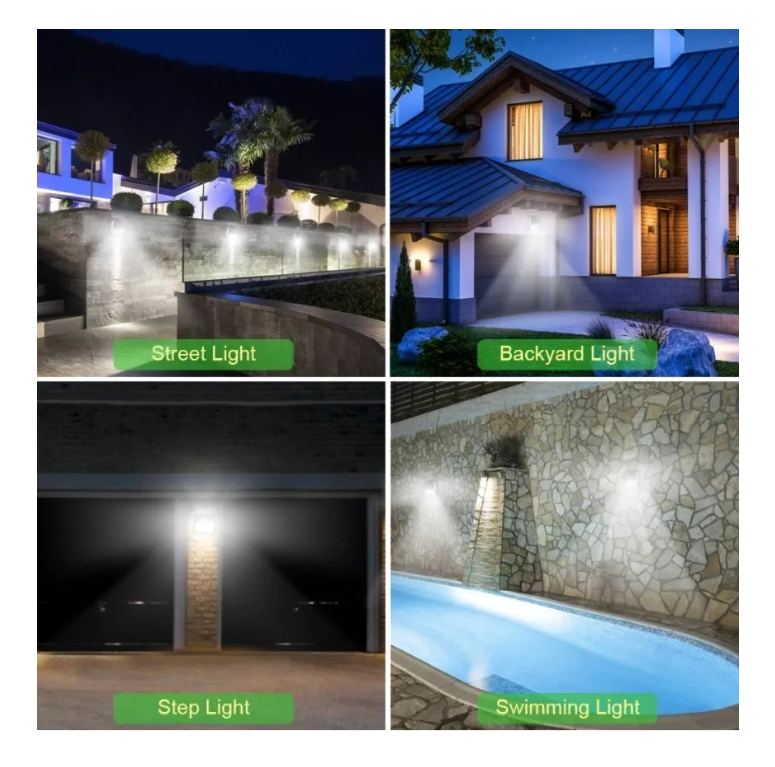 X5 Luz Lámpara De Pared Foco Solar 30 Led Exterior-6