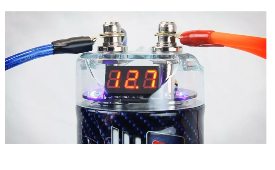 Capacitor Audio Car 2.0 Faradios Parlantes Regulador Amp-4