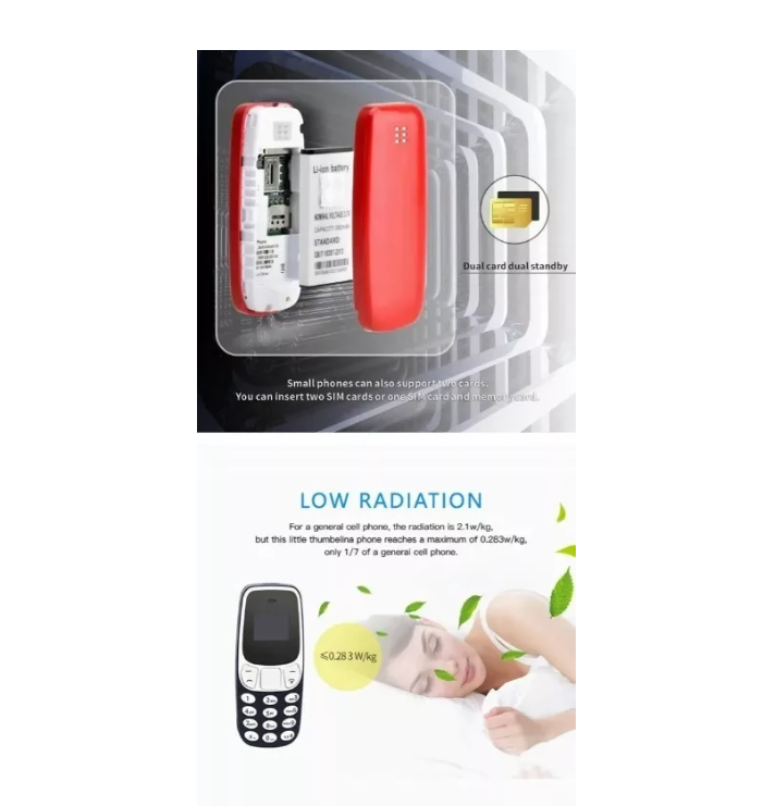 Llavero Mini Celular Telefono Dual Sim 380mah Bluetooth M10-6