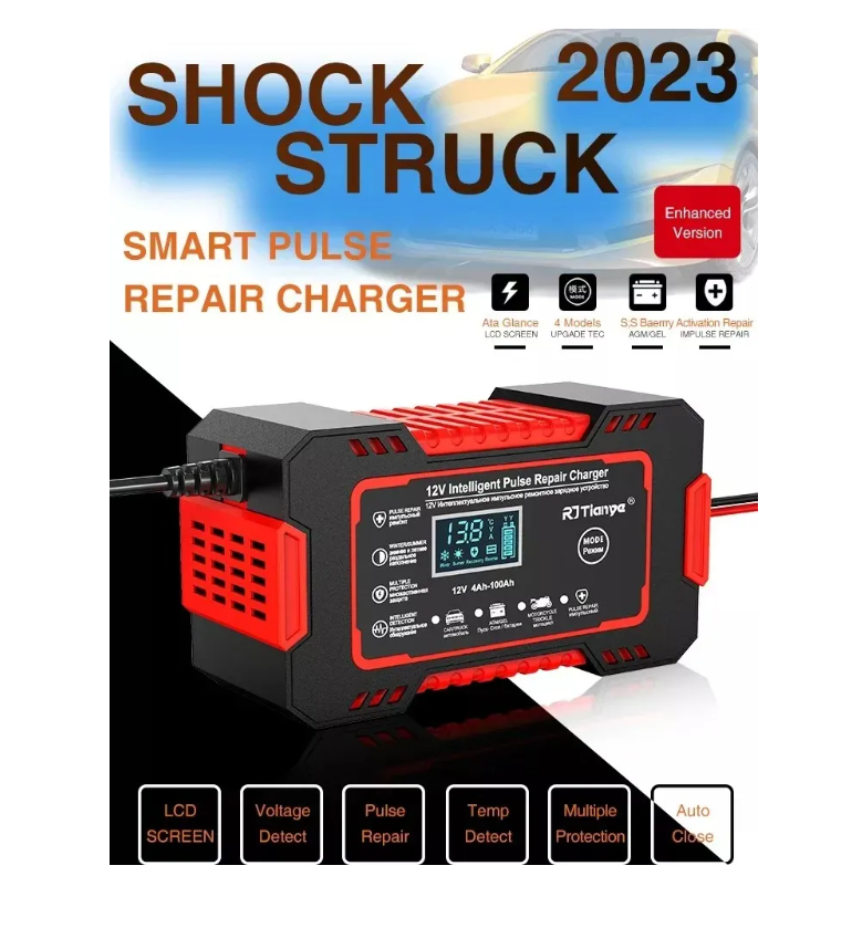 Cargador De Batería Inteligente Y Rápido De 12v 8a 24v-5