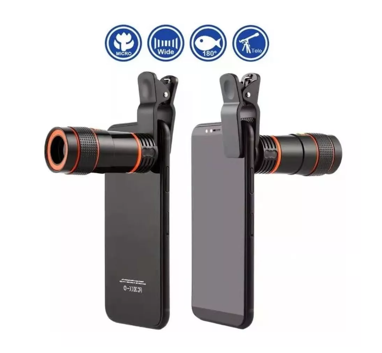 Lente Telescopio Monocular 8x Zoom Para Celular Universal-2