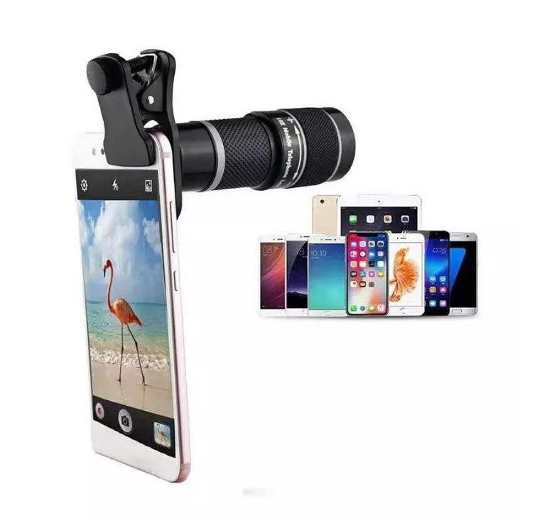 Lente Telescopio Monocular 8x Zoom Para Celular Universal-3