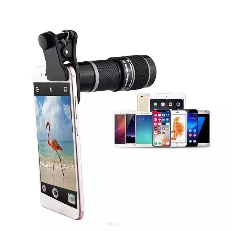 Lente Telescopio Monocular 8x Zoom Para Celular Universal-4