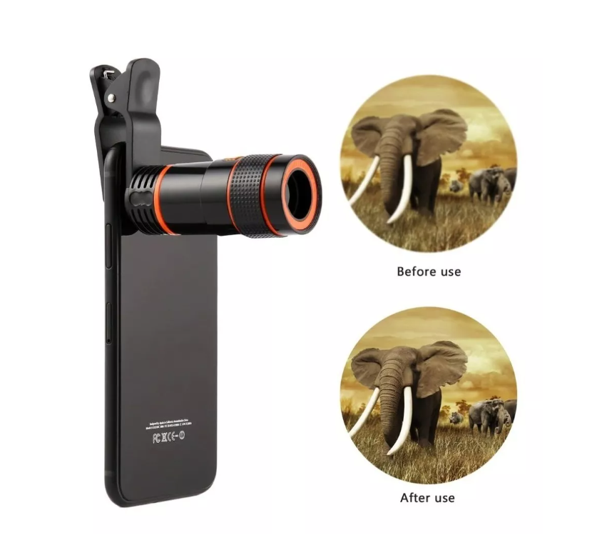 Lente Telescopio Monocular 8x Zoom Para Celular Universal-6