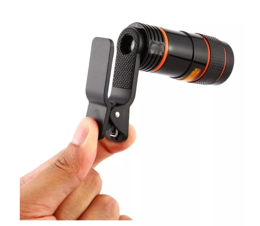 Lente Telescopio Monocular 8x Zoom Para Celular Universal-7