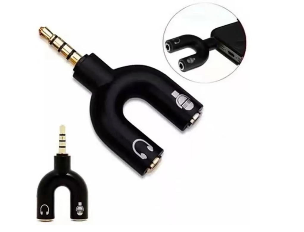 X5 Splitter 3.5mm Adaptador Audio Separa Microfono Audifono-5