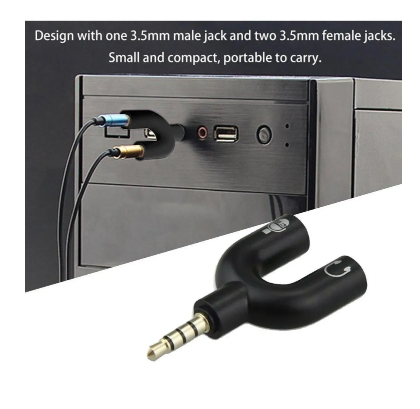 X5 Splitter 3.5mm Adaptador Audio Separa Microfono Audifono-7