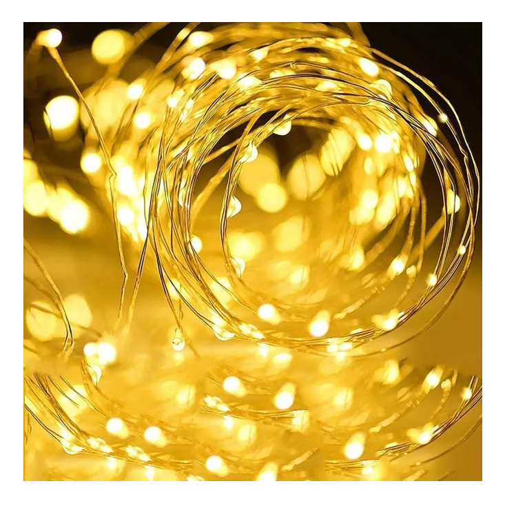 Luces Guirnalda Solar 200 Led Calidas 20 Metro-6