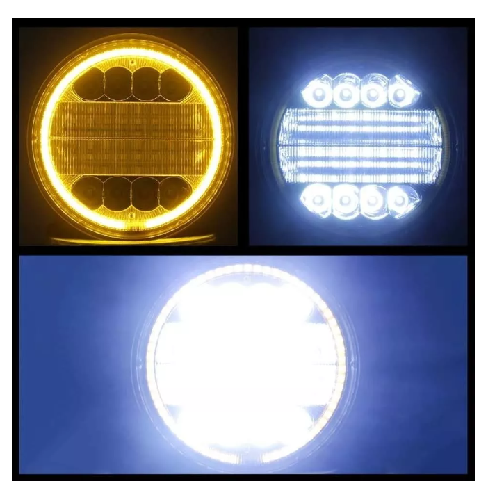 Luces Foco Neblinero Led 72w Ojo Angel Auto Moto Camion-5