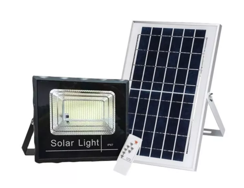 Foco Solar 400w 196ledexterior+ Panel Solar Y Control Remoto-0