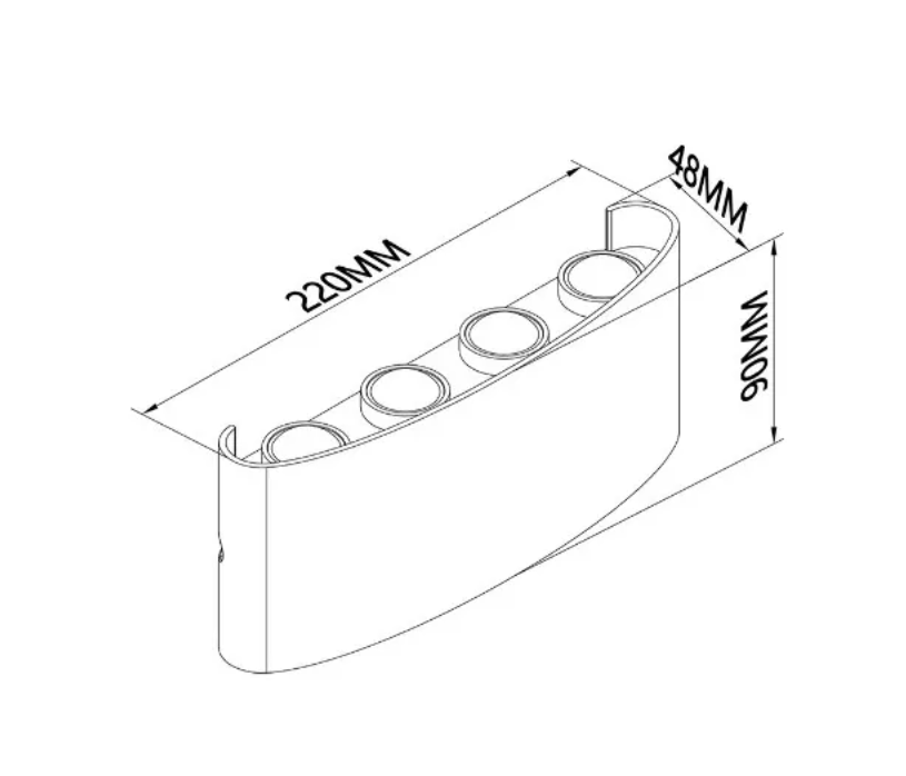 Luz Led Pared Moderna Decoración Aplique 8leds-2