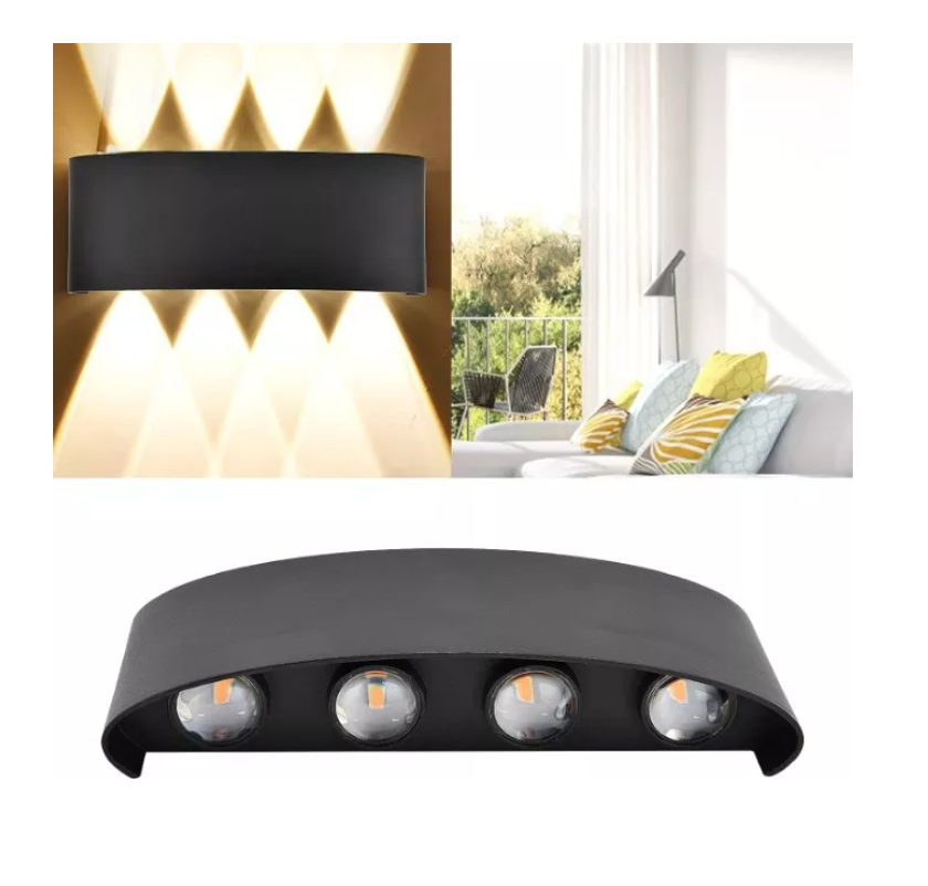 Luz Led Pared Moderna Decoración Aplique 8leds-3