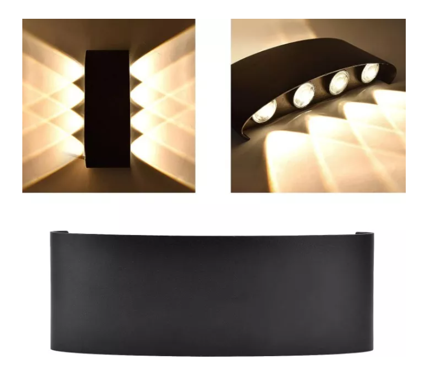Luz Led Pared Moderna Decoración Aplique 8leds-4