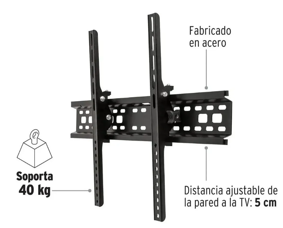 Soporte Tv Pared Muro Lcd Led Fijo 32 A 70 Pulgadas 40kg-2