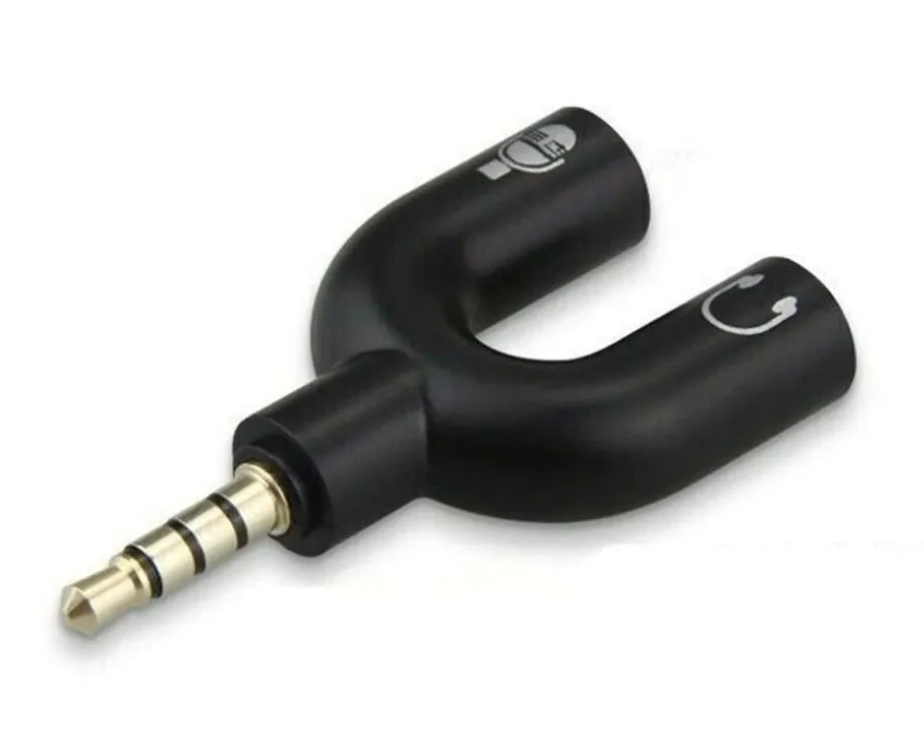 Splitter 3.5mm Adaptador Audio Separa Microfono Audifono-4