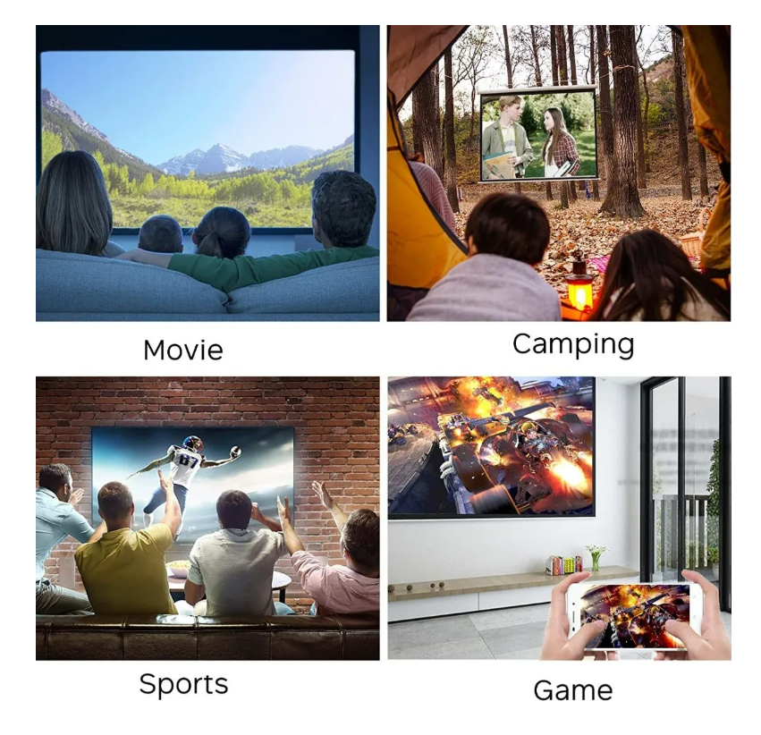 Mini Proyector Led Hd Portátil Av Hdmi Lcd + Control Remoto-7