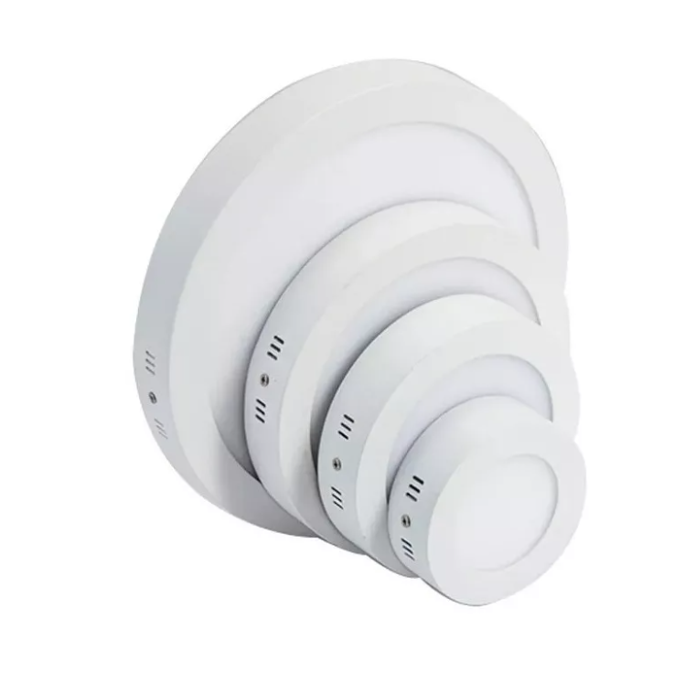 Foco Panel Plafon Led Sobrepuesto Redondo 12w Calid/f026-3
