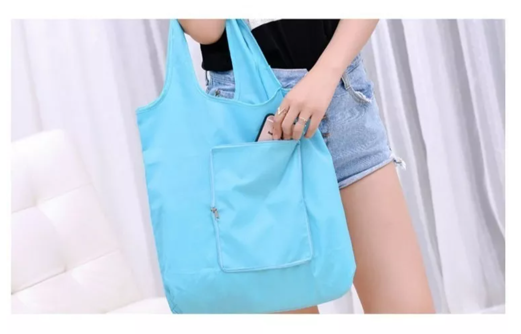 X12 Bolsa Plegable Impermeable Ecologica Reutilzable-3