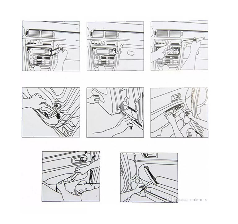 Kit 12 Herramientas Desmontaje Radios Tableros Auto Set-5