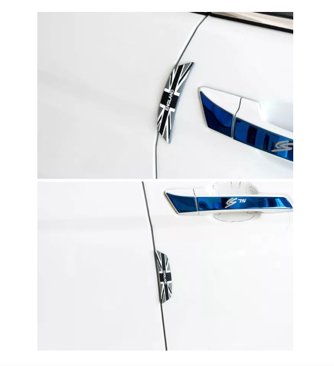 X4 Tope De Puerta Goma England Adhesivo Tuning Parachoques-2