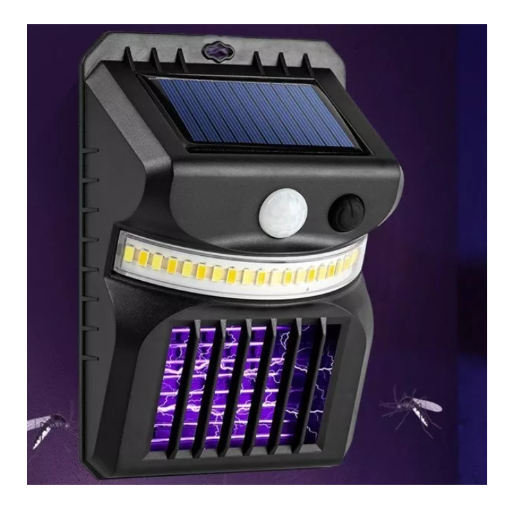 Lampara Solar Mata Mosquitos Zancudo Repelente Mosca Insecto-4