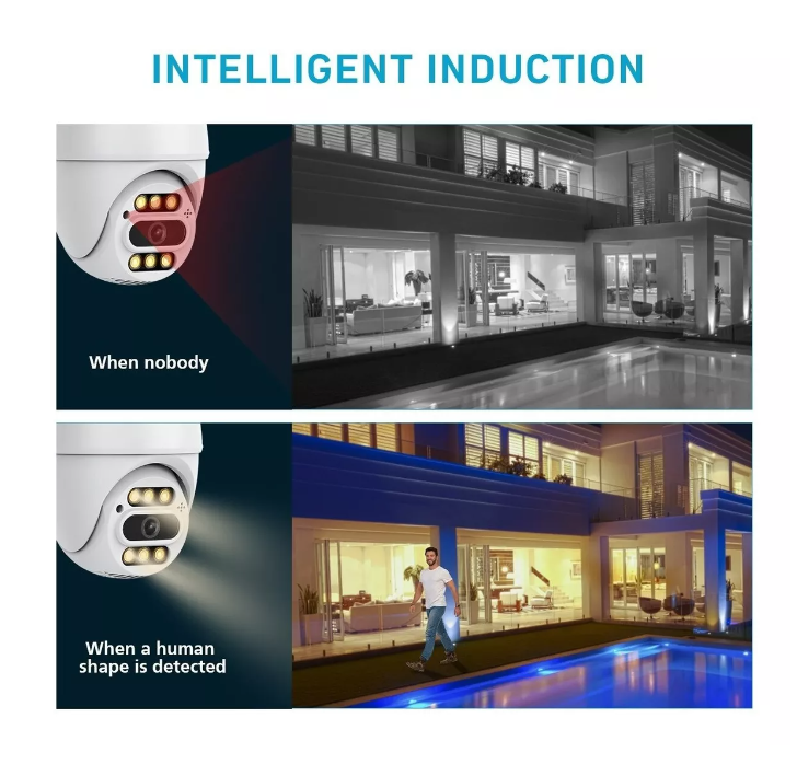 Smart Camara Ip Wifi Alarma Exterior 5mp Anti Agua Ip66-4