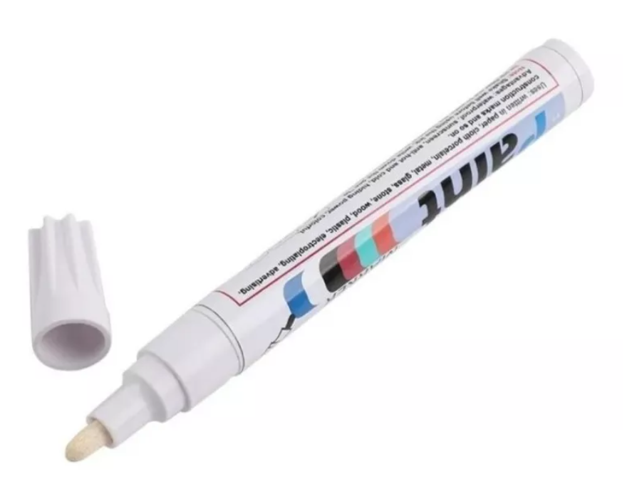 Kit X4 Lapiz Marcador Pinta Neumáticos Blanco Auto Renovador-2