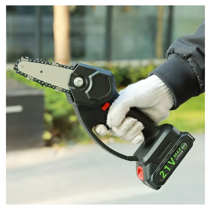 Mini Moto Sierra Electrica Portatil De Poda 4 Pulgadas-5
