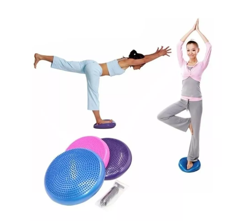 Balon Bosu Gym Pelota Yoga Semiesfera Cojin 33cm + Inflable-3