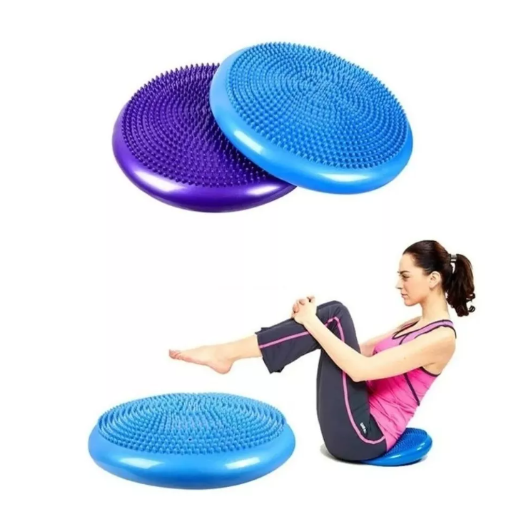 Balon Bosu Gym Pelota Yoga Semiesfera Cojin 33cm + Inflable-5