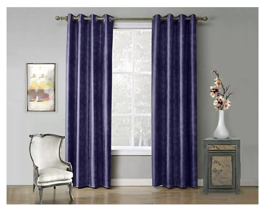 1 Paño Cortina Doble Relieve Blackout Engomado 140x240cm-2