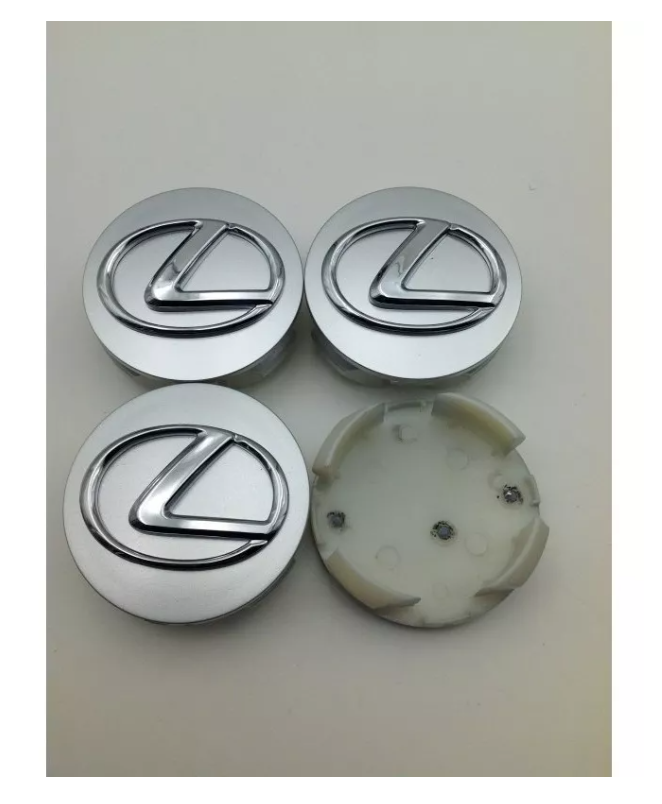 X4 Set Tapas Centro De Llanta Lexus 64mm Gris-2