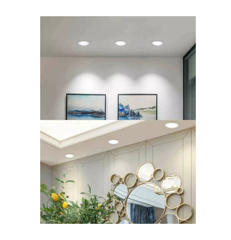 Foco Panel Plafón Led 12w Embutido Redondo Luz Frío-7