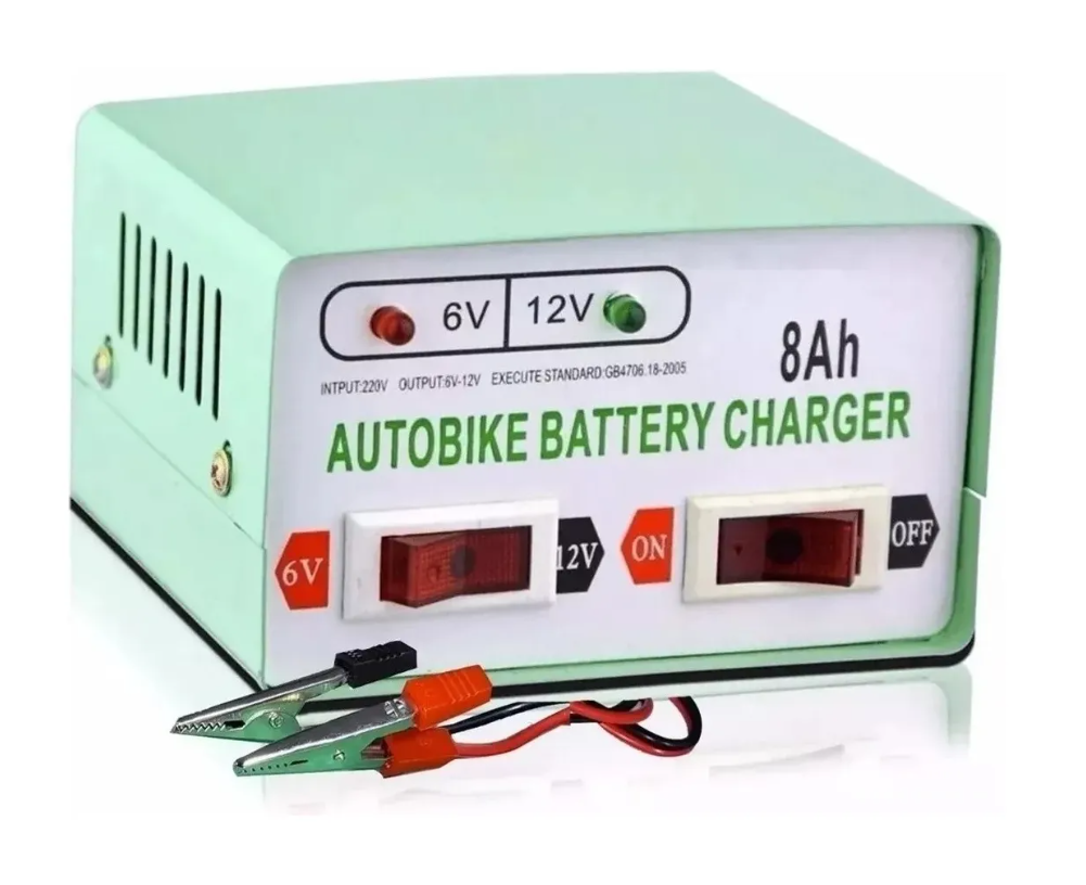 Cargador De Bateria Para Autos Y Motos 12v Y 6v-2