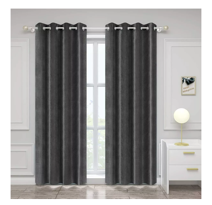 1 Paño Cortina Terciopelo Blackout Engomado 150x230cm-2