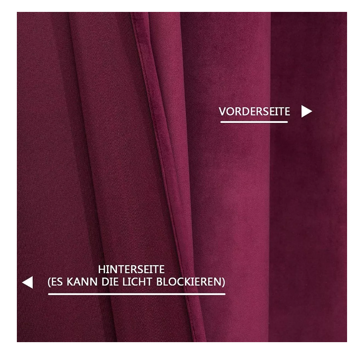1 Paño Cortina Terciopelo Blackout Engomado 150x230cm-6