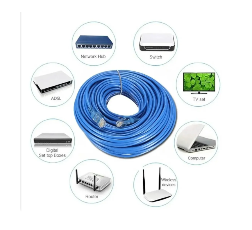 Cable Red Utp Cat6e Rj45 50 Metros Lan Cable-4