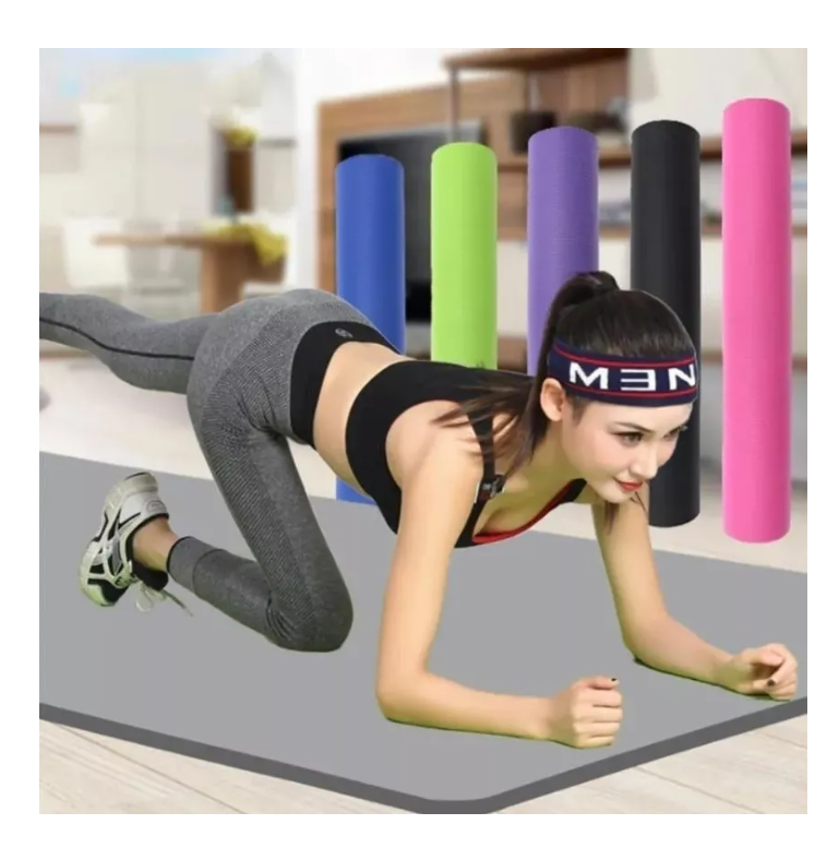 Colchoneta Mat Yoga Pilates Alfombra Ejercicio 4mm-7