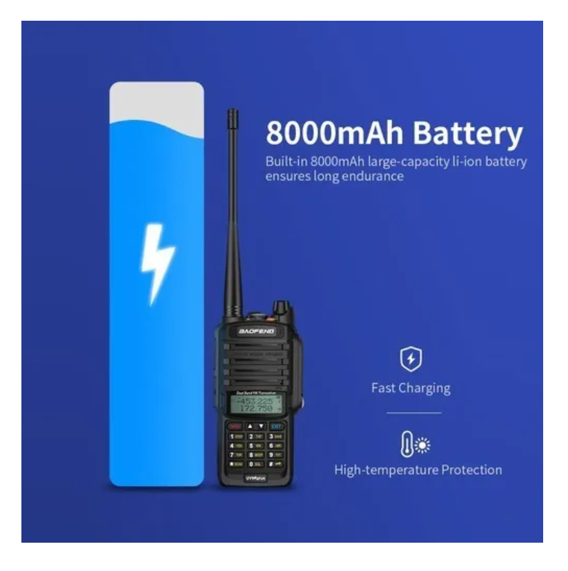 Radio Baofeng Uv-9r Plus Bidireccional A Prueba De Agua-4