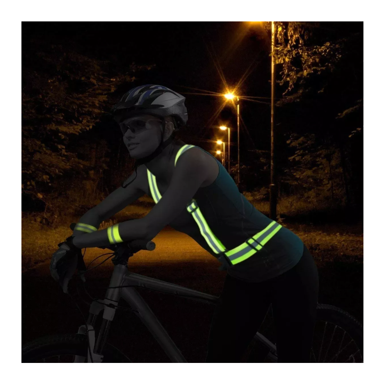 Arnés Elástico Con Reflectante Ajustable Bicicleta, Running-6