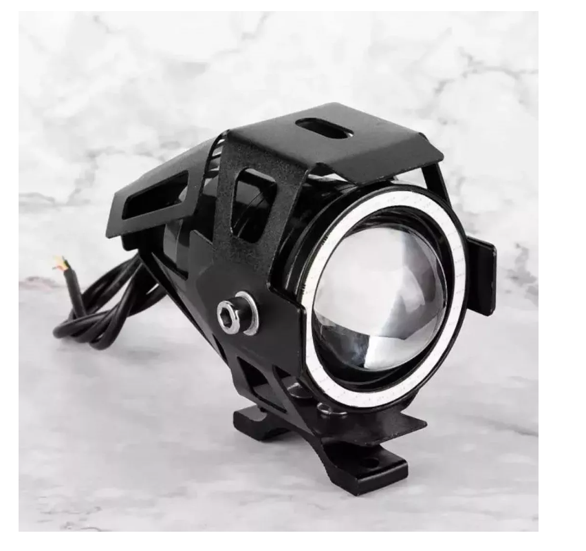 Lámpara Luz Foco Neblinero Led U7 Ojos De Angel Para Moto-7