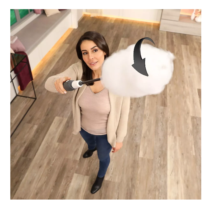 Plumero Mopa Giratorio Extensible 360 Inalambrico Recargable-5