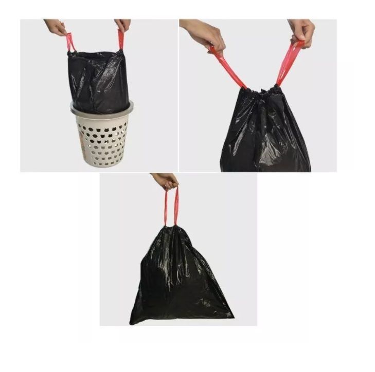 Bolsas De Basura Con Cordón Súper Fuerte Grosor 72x90cmx10u-1