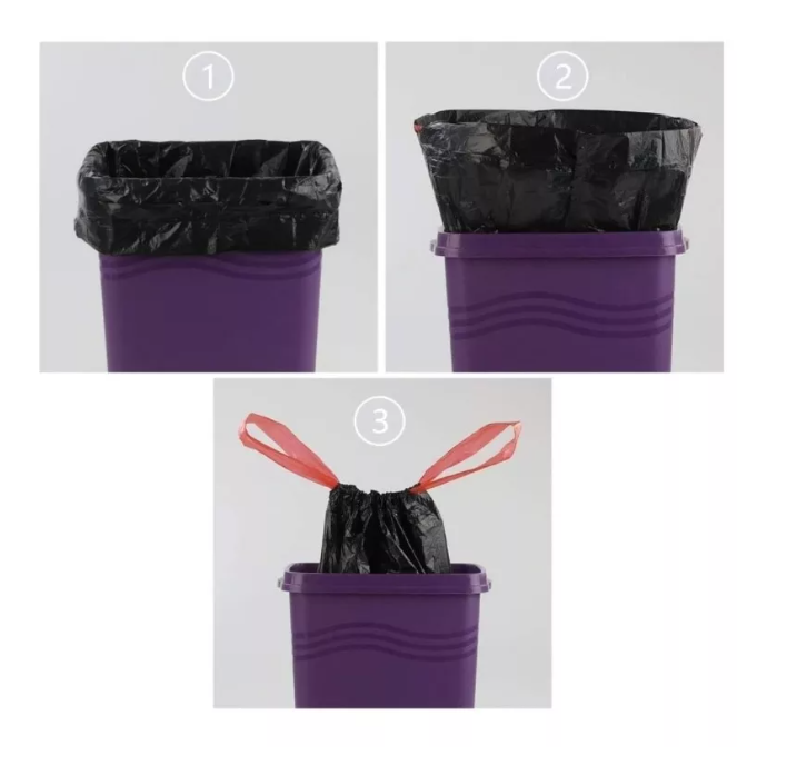 Bolsas De Basura Con Cordón Súper Fuerte Grosor 72x90cmx10u-2