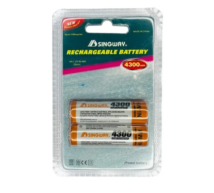 X20 Pilas Batería Recargable Aa 1.2v Ni-mh 4300mah-1
