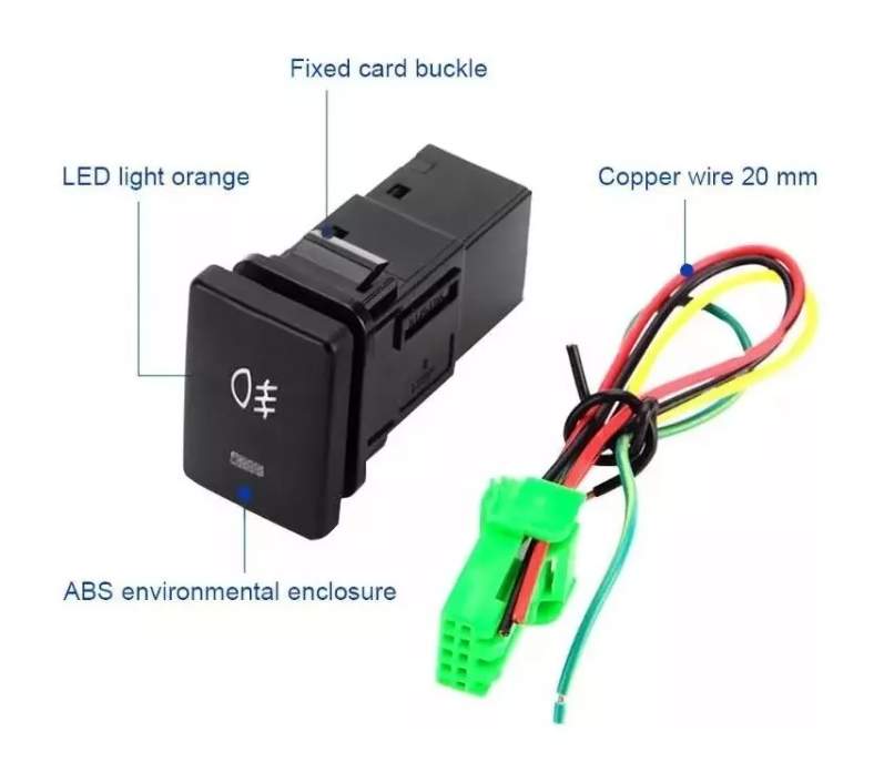 Switch Interruptor Neblinero Barra Led 12v Auto Universal-6