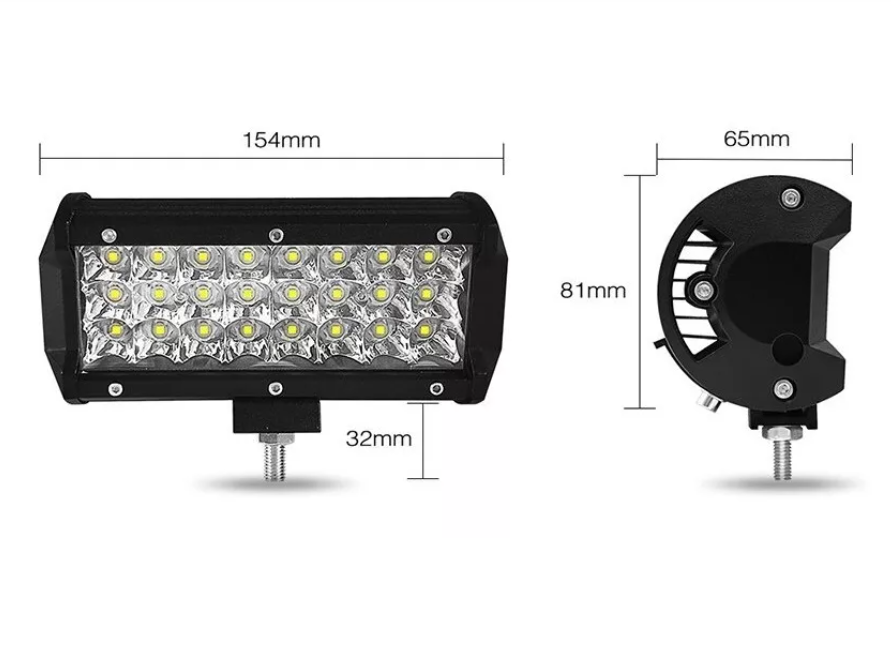 Barra Luces Led 4x4 Neblinero 72w Auto Camioneta Moto Flood-2