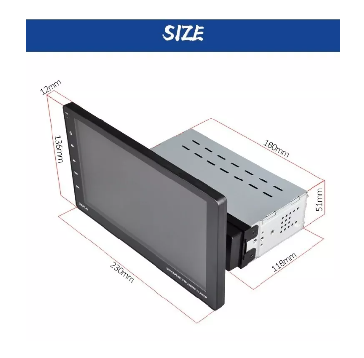 Radio 1 Din Pantalla Touch 9 Pulgadas Bluetooth Mirror Link-4