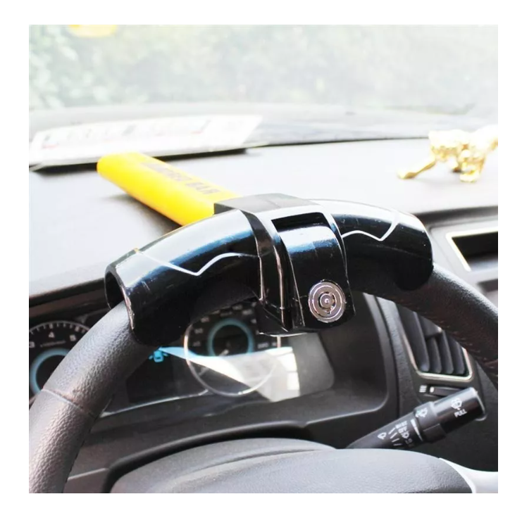 Traba Volantes Anti Robo Seguirdad Auto Tipo T Con 2 Llave-5
