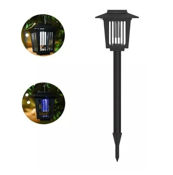 Estaca Led Solar Césped Jardín Decoración Mosquito Asesino-0